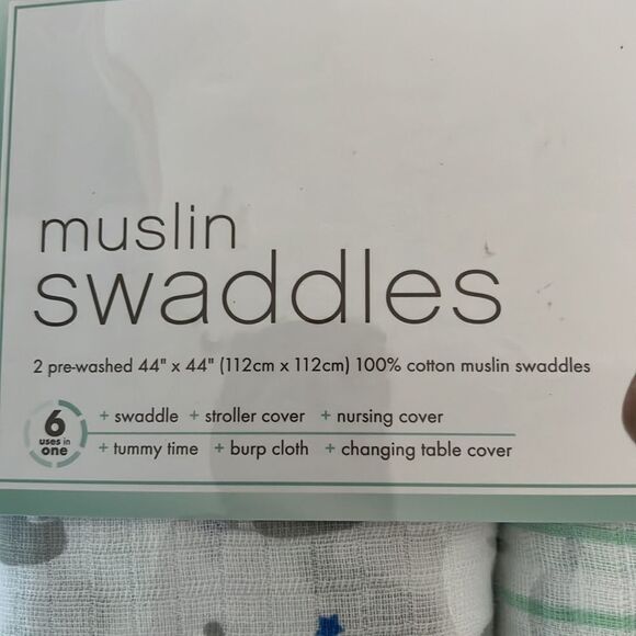 Aden Muslin Swaddles NWT - Picture 2 of 2